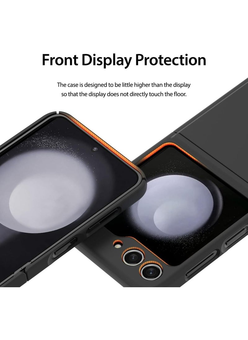 araree - Aero Flex Samsung Galaxy Z Flip 5 Case with Hinge Protection, Full Protective Slim Cover Protective Body (PC) with Hinge Protector (TPU), Compatible with Samsung Galaxy Z Flip 5 5G - Cream - Image 1