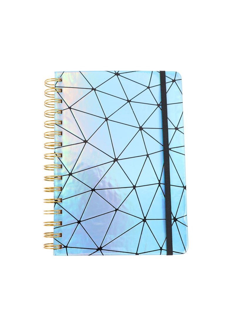 Midi A5 Laser Geometry Pattern Spiral Notebook - Image 4
