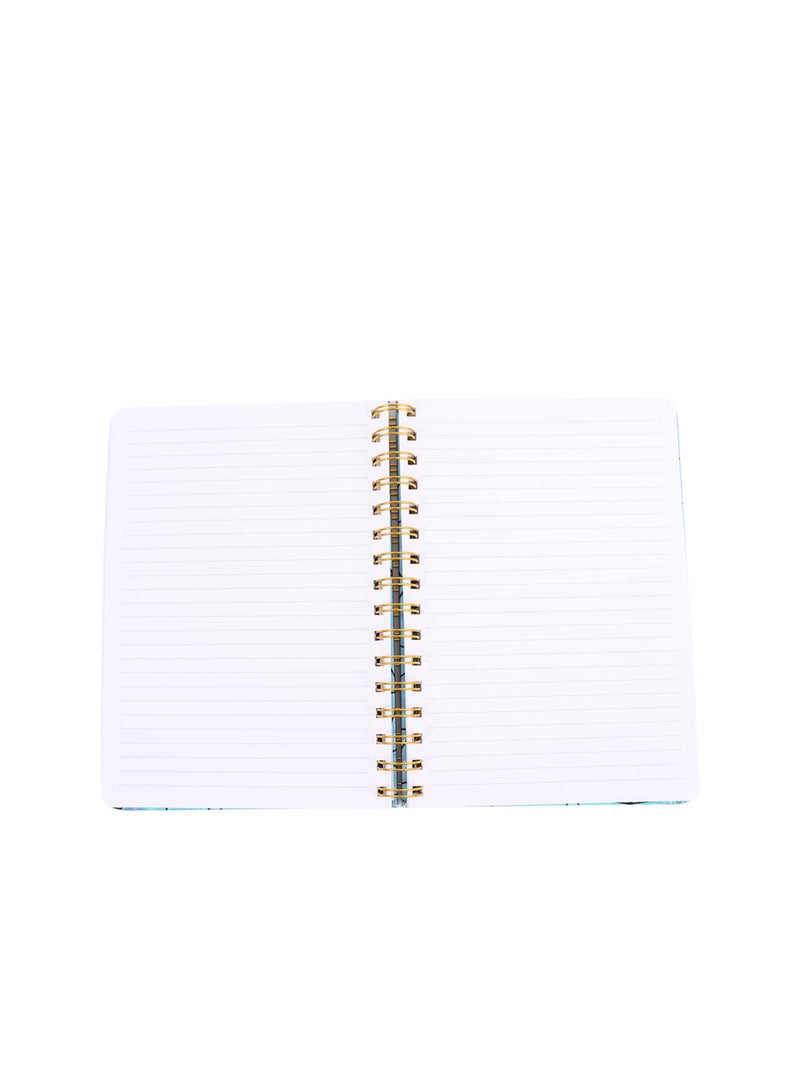 Midi A5 Laser Geometry Pattern Spiral Notebook - Image 5