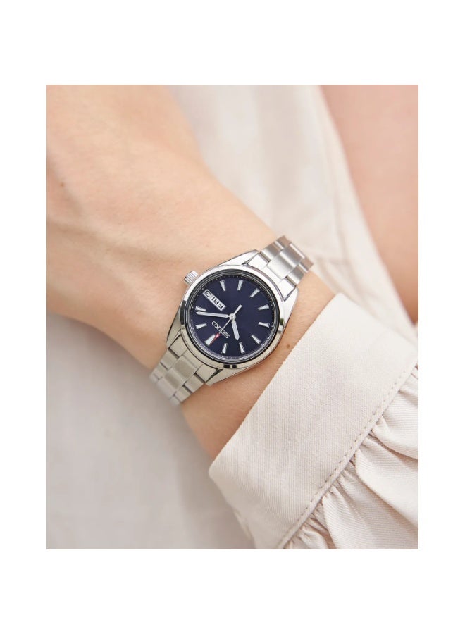 سيكو Classic Women’s Watch SUR353P1, 29.8 mm Blue Dial, Stainless Steel Case & Bracelet, 100 m WR - Image 3