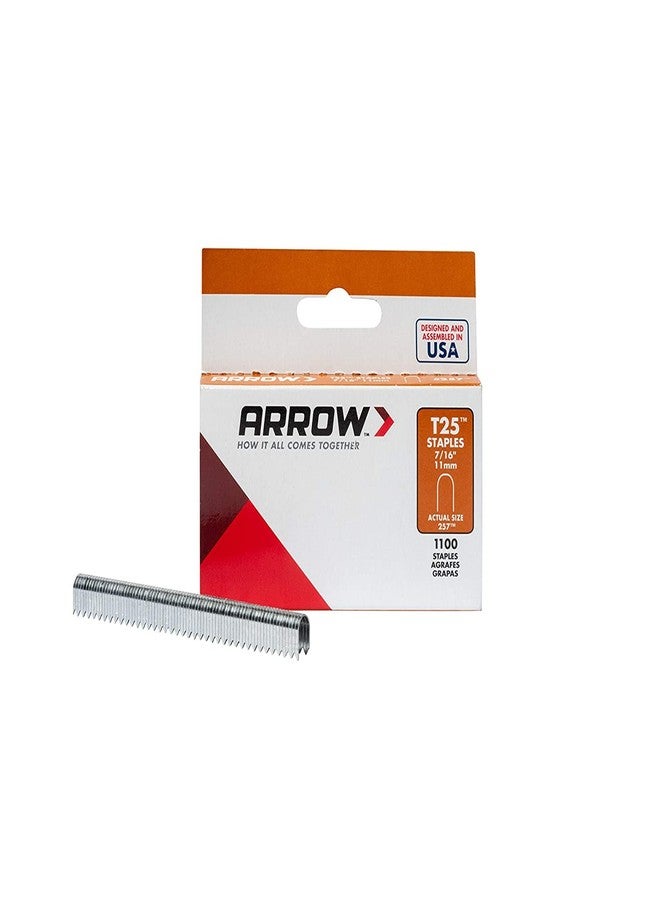 Arrow 257 Genuine T25/T2025 7/16-Inch Staples, 1,000-Pack - Image 1