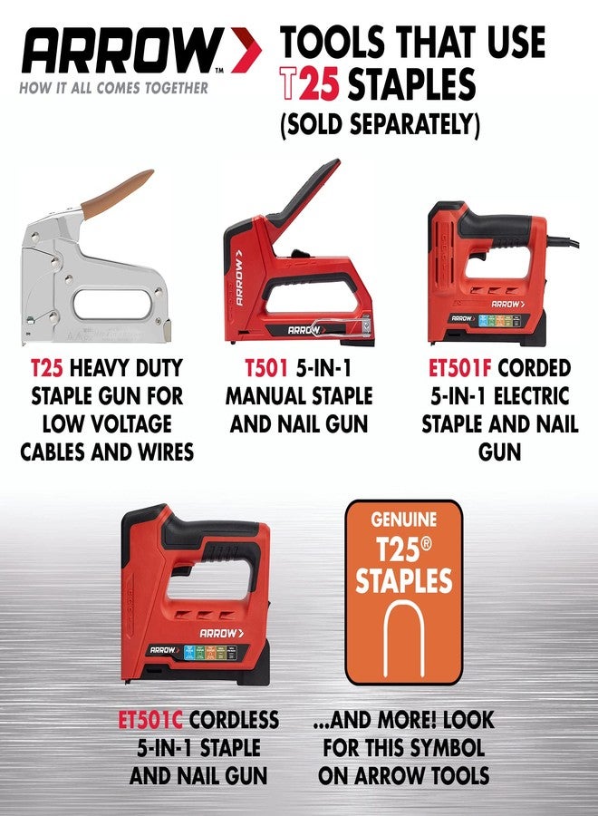 Arrow 257 Genuine T25/T2025 7/16-Inch Staples, 1,000-Pack - Image 3