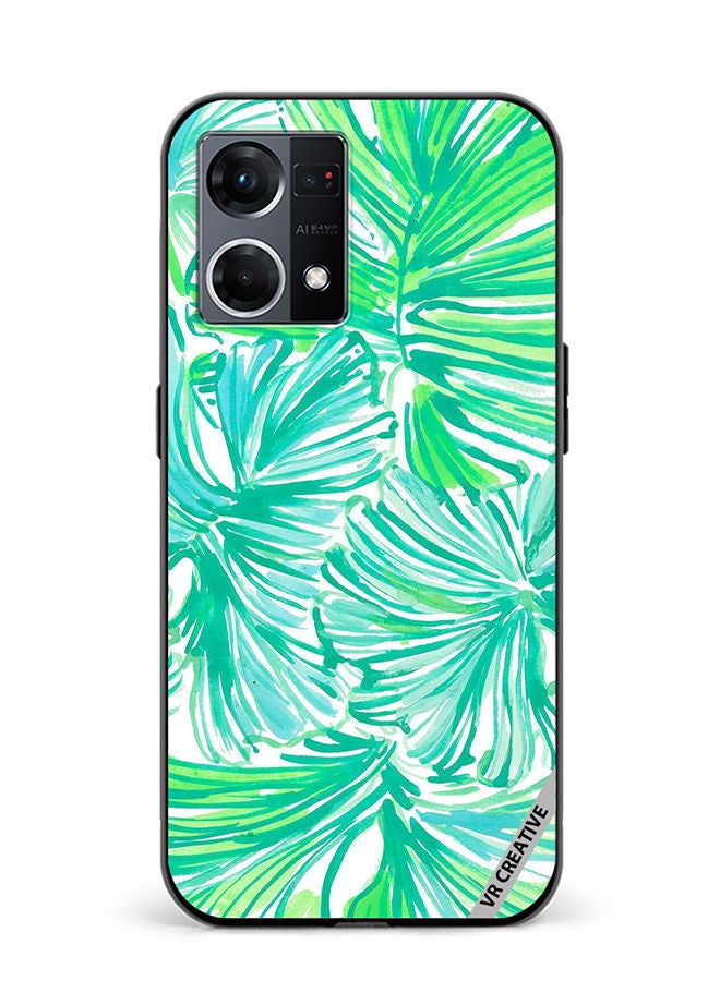 VR CREATIVE Protective Case Cover For Oppo Reno8 4G Summer Tropic Design Multicolour - Image 1