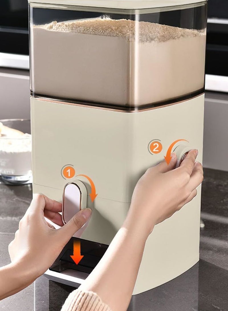 Kitchen Automatic Airtight Cereal Dispenser and Rice Storage Container with Lid. - Image 4