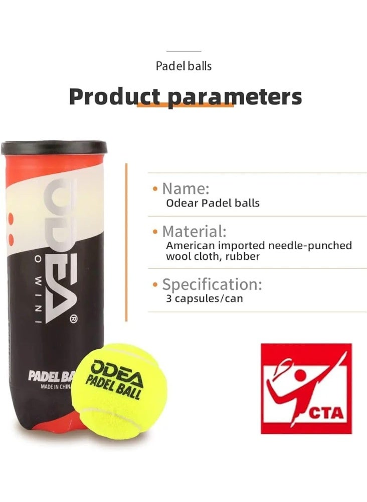 ODEA Padel Balls – High-quality padel balls for professional performance (multi-colored) - Image 3