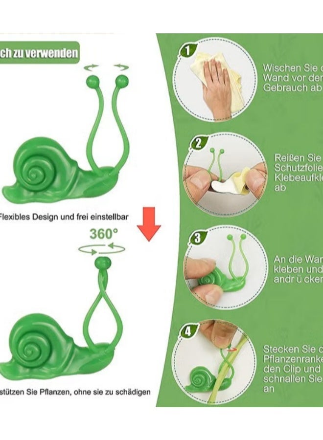 EETU Plant Clips For Wall,50 PCS Snail Shape Invisible Climbing Plant Wall Clips For Indoor And Outdoor Plants Support And Decoration - Image 3