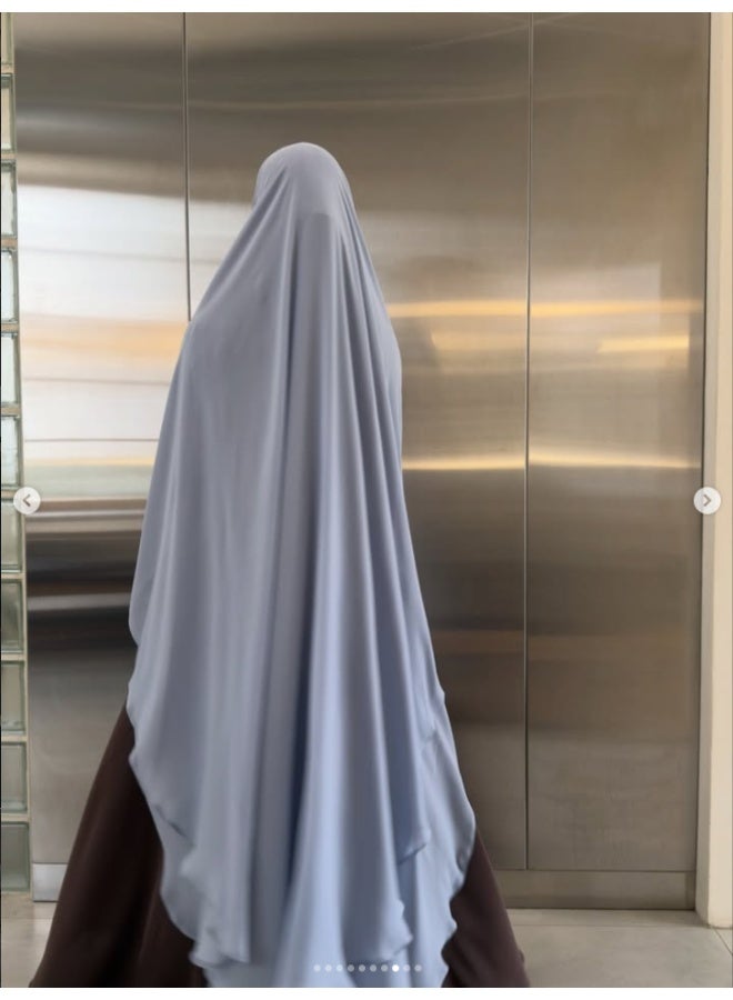 طبقة مزدوجة الشيفون الحجاب الطويل ناعم وخفيف الوزن تناسب بشكل مثالي الحجاب الرأسي - Image 5