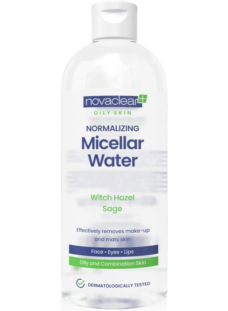 Novaclear Acne Micellar Water 400ml – Purifying Cleanser for Oily, Combination & Acne-Prone Skin - Image 1