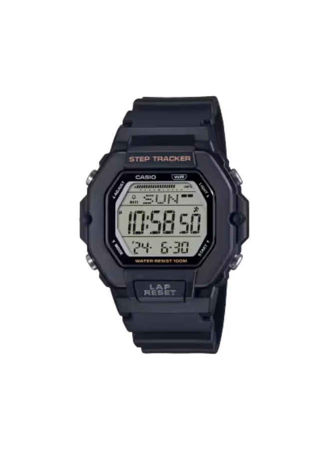 كاسيو Women's Digital Display Watch With Black Resin Strap - LWS-2200H-1AVDF