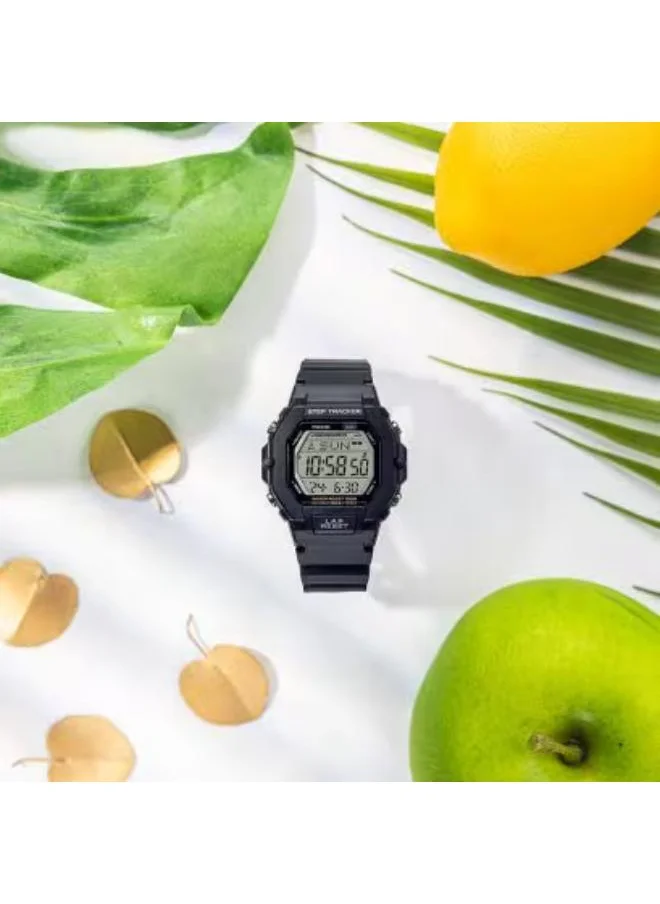 كاسيو Women's Digital Display Watch With Black Resin Strap - LWS-2200H-1AVDF
