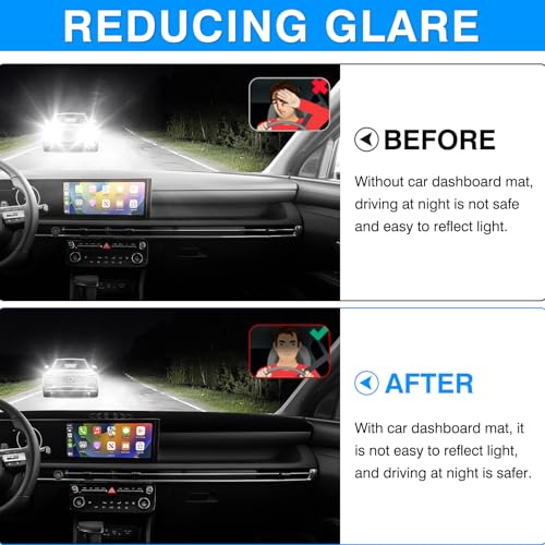 Autorder Dashboard Cover Mat for Hyundai Tucson 2025 2026 Accessories Dash Cover Upgrade Velvet Dash Mat Sunshade Glare UV Rays Protector - Image 4