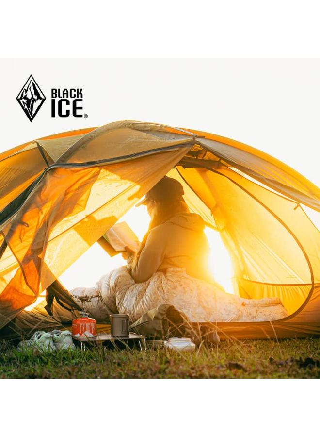 Black Ice Blackice Z Series Lightweight Mummy-style Goose Down Sleeping Bag Camping Sleeping Bag Z400 / Starry Sky Blue / M - Image 4