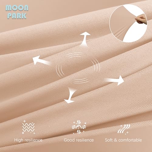 MOON PARK Pregnancy Pillows for Sleeping - U Shaped Full Body Maternity Pillow with Removable Cover - Support for Back, Legs, Belly, Hips - 57 Inch - Brown - Cooling Cover - Image 5