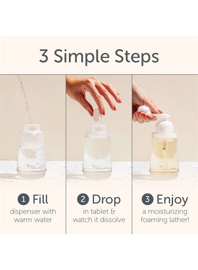 Tirtyl Foaming Hand Soap Tablet Refills - 12 Pack - 96 fl oz total (makes 12x 8 fl oz bottles of soap) - Cleansing & Moisturizing - Compostable Packaging - Variety Fragrance Pack - Image 2