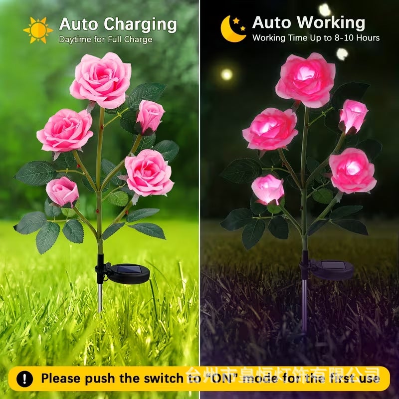 Solar-Powered Outdoor Garden Lights - LED Landscape Decorative Lamp for Patio, Lawn & Yard