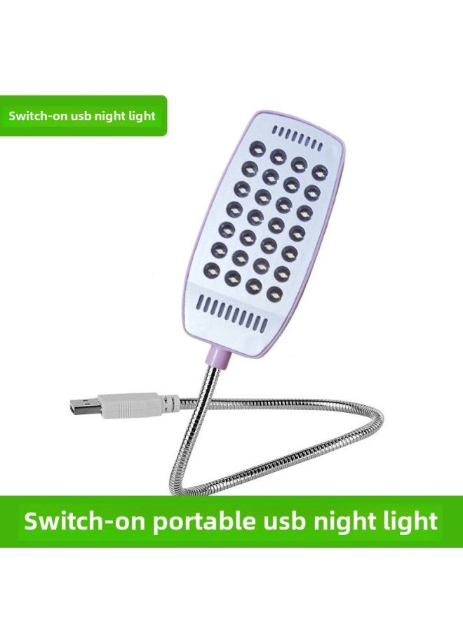 Yushuo USB Lamp 28 Lamp Portable LED Lamp Charging Treasure Lamp Computer Nightlight Learning Lamp Keyboard Reading Lamp-Color:USB Lights  - Image 3
