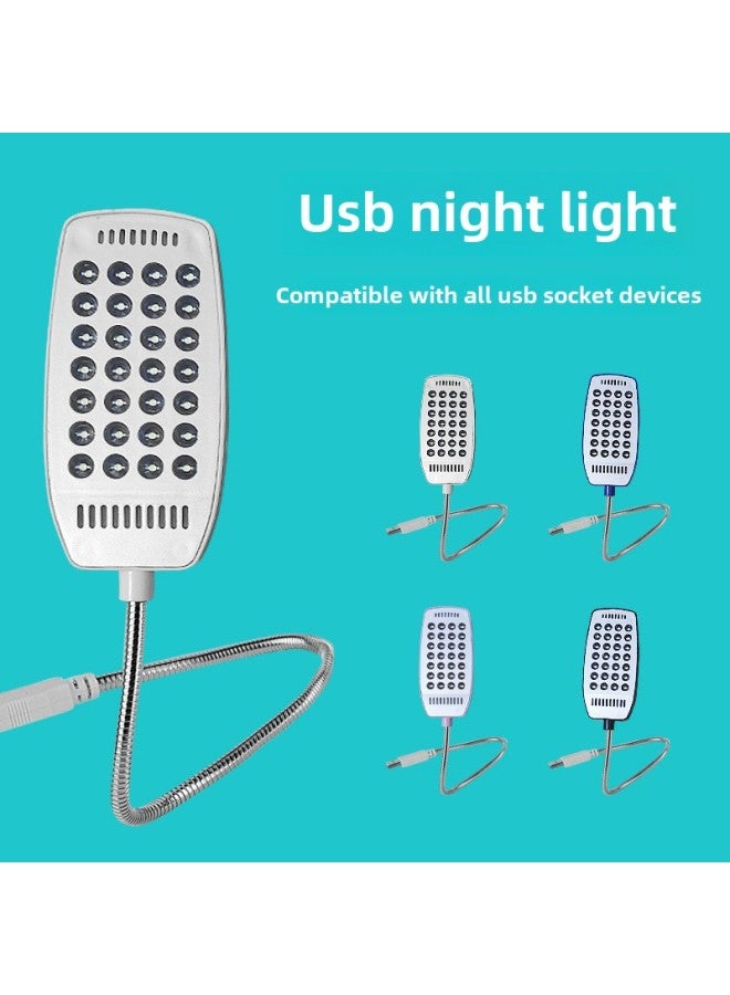 Yushuo USB Lamp 28 Lamp Portable LED Lamp Charging Treasure Lamp Computer Nightlight Learning Lamp Keyboard Reading Lamp-Color:USB Lights  - Image 2