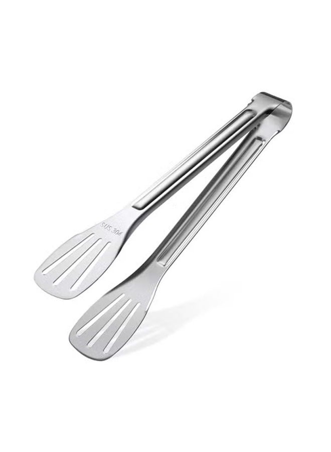 Bukela Kitchen Tongs, 304 Easy to Clean, Food Safe Stainless Steel Cooking Tongs, Salad, BBQ, Frying Tongs Utensils, Kitchen Gift etc, Easy Grip Best Sturdy Tongs, Non Stick - Image 2