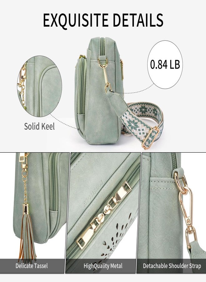 APHISON Crossbody Bags for Women, Vegan Leather Sunflower Crossbody Phone Purse Shoulder Handbags with Adjustable Strap - Image 4
