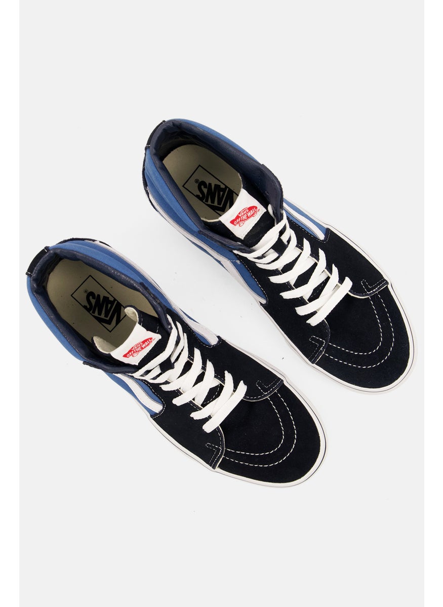 VANS - Men Ski-Hi Lace Up Skate Shoes, Navy - Image 1