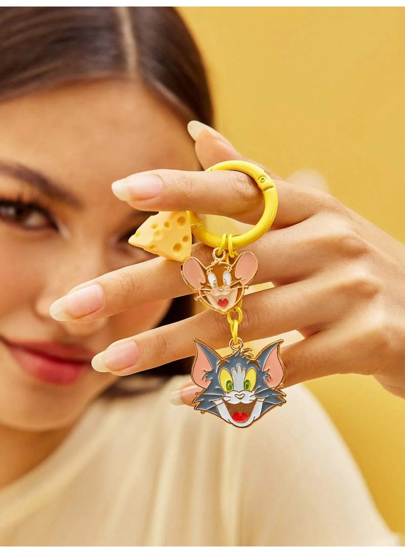 Tom and Jerry Inspired Keychain Made of High-Quality Durable Metal, Can Be Used as a Keychain, Bag Charm, or Accessory for Jeans and Wallets - Image 3