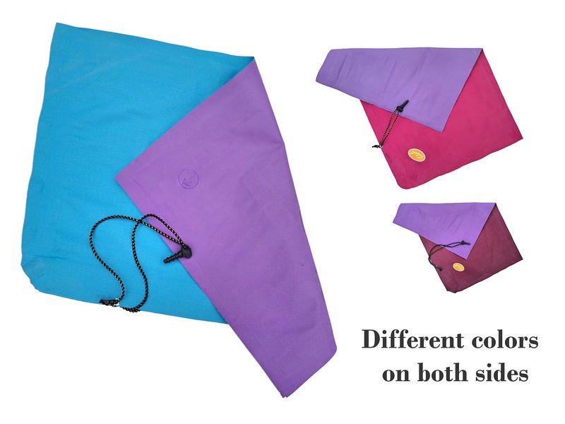 Shivam Mart Pack of 2 Cotton Fabric Travelling Pillow with Air Pump Cotton Air Pillow(Multi Color)  - Image 3