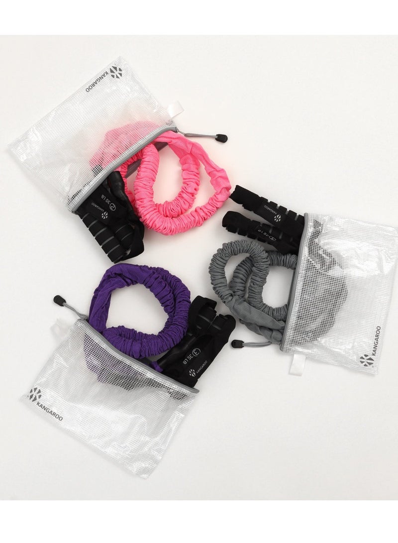 KANGAROO Resistance Rope 120cm/35LB – Premium Non-Recycled Rubber, Polyester Cover, Non-Slip Handles, Carry Bag, Ideal for Full-Body Strength & Fitness Training - Image 4