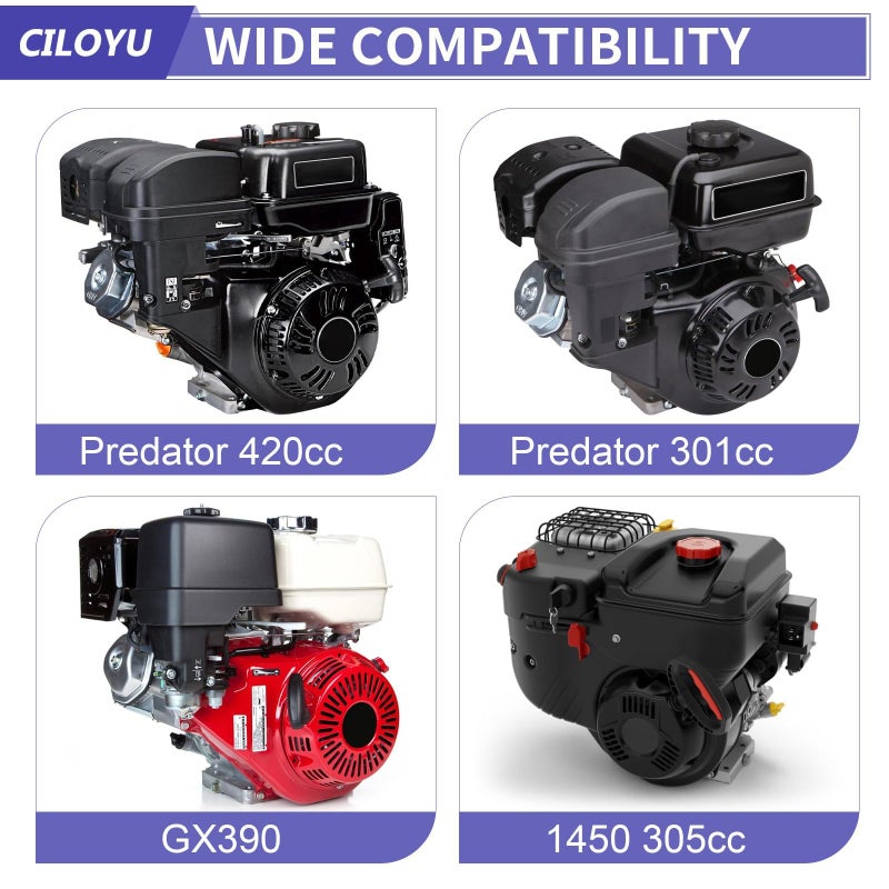 Ciloyu Pz30 30Mm Carburetor With Exhaust Header Pipe Muffler Stage 2 Kit Replacement For Predator 420Cc 301Cc 389Cc Gx390 Gx340 Gx270 Gx240 13Hp 11Hp Engine Mini Bike Go Kart Cart Parts Accessories - Image 4