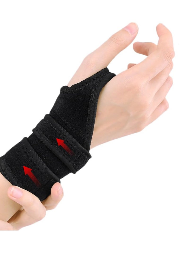 Excefore Wrist Brace Wraps, Arm Compression Hand Support, for Tendonitis, Arthritis, Carpal Tunnel Pain Relief, Comfortable Wrist Guard Stabilizers for Women Men Fitness, Black - Image 1