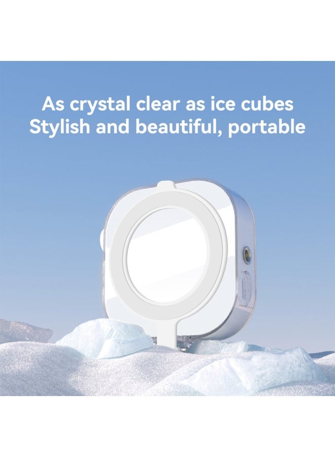 TELESIN ° Magnetic RGB Selfie Light for Photos, 2500K-9000K CRI95+ Video Light, 360° Colour LED Light, 60 Beads, 2000mAh Battery, Compatible with iPhone/Android/Laptop(Includes Holder) - Image 3