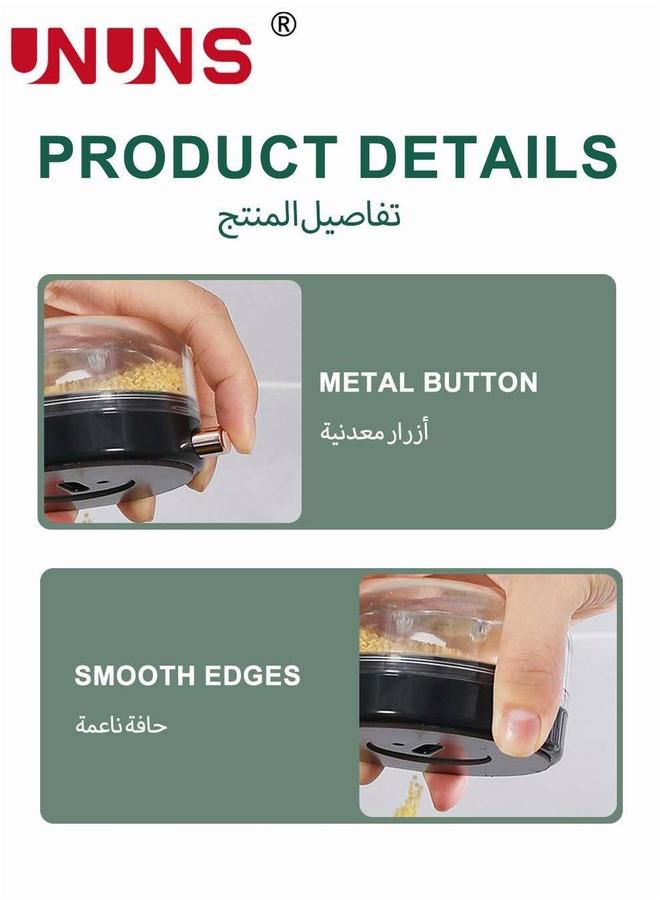 UNUNS Set Of 3 Magnetic Spice Jars for Refrigerator,Seasoning Containers With Shaker Lids, Wall-mounted Condiment Box For Stainless Steel Wall Base,Fridge,Kitchen - Image 4