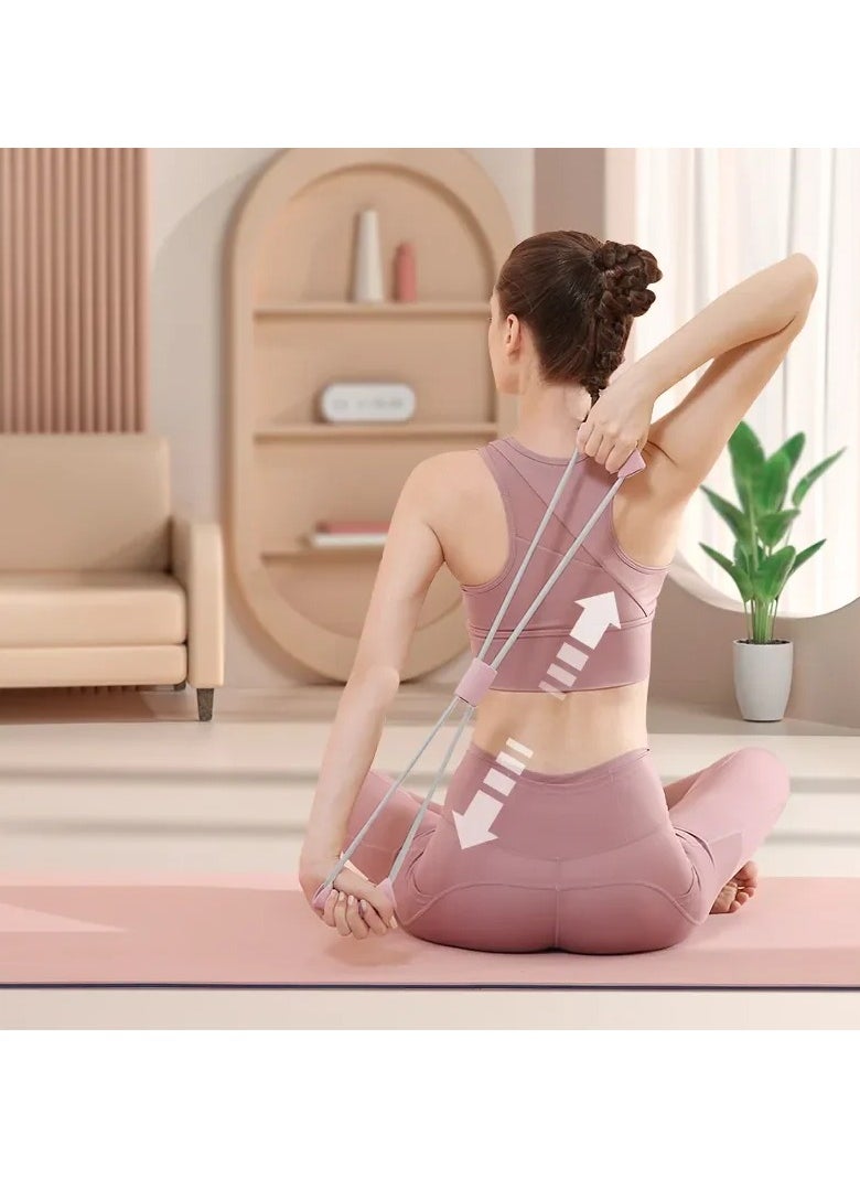 AROAQ 8-Shaped Resistance Bands for Women and Men - Chest Expander, Arm Tensioner, Yoga Gym Fitness Pulling Exercise Band  - Image 2