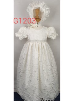 Exceptional Flower Dress for Special Events with Faril Baby Bonnet