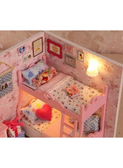 Flever Flever Dollhouse Miniature DIY House Kit Creative Room with Furniture and Cover for Romantic Artwork Gift(Mood for Love)  - Image 4