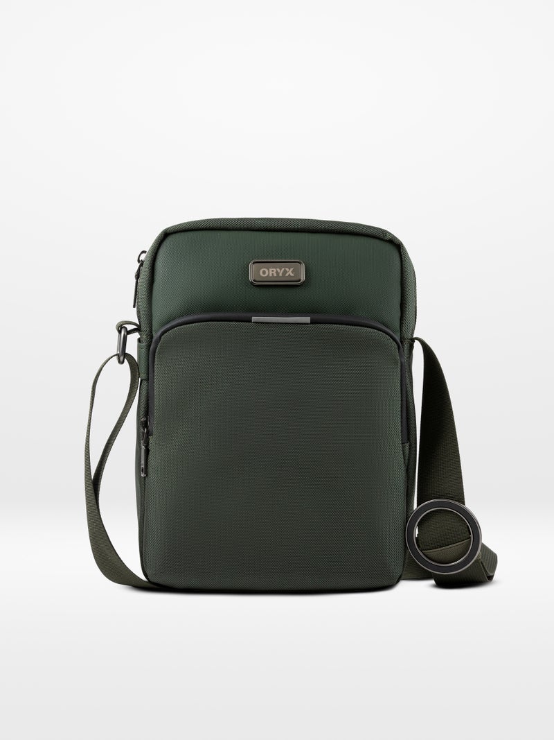 ORYX O-Cross Lightweight Travel Sling with MagSafe Multi-Pocket Organizer Green - Image 1