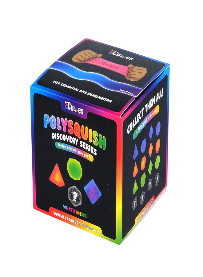 CMY Cubes PolySquish Discovery Series - Blind Box- Mystery Squishy - Color Mixing Sensory Stress Relief Toy - Tactile Fidget - 16 Shape and Colour Combinations - Collectible, Educational, STEAM Play - Image 1