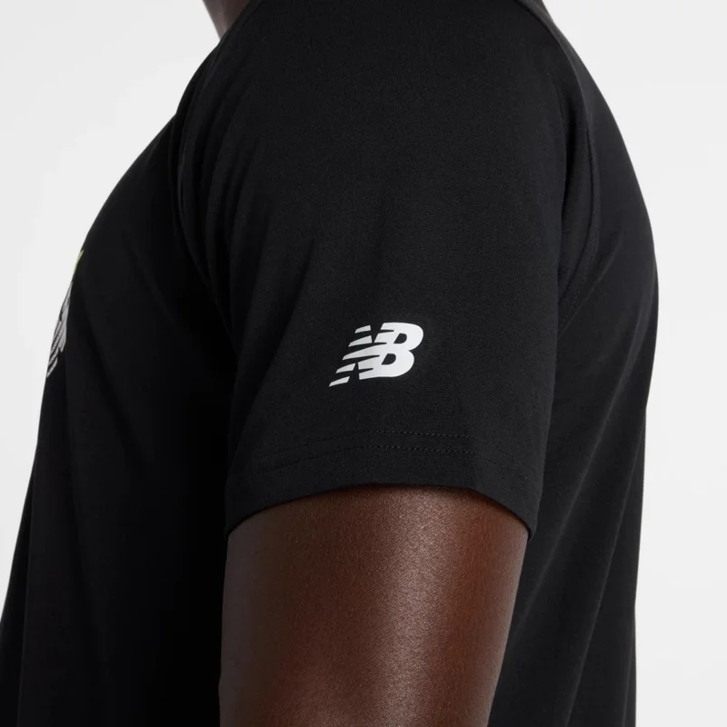New Balance Black Utility Fade Runner T-Shirt for Men | Best Price UAE