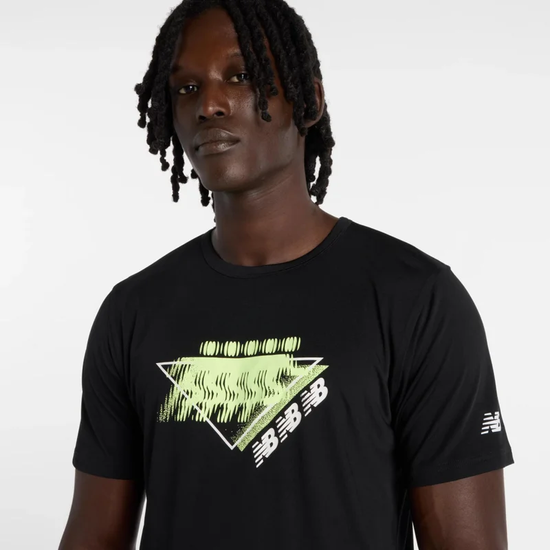 New Balance Black Utility Fade Runner T-Shirt for Men | Best Price UAE