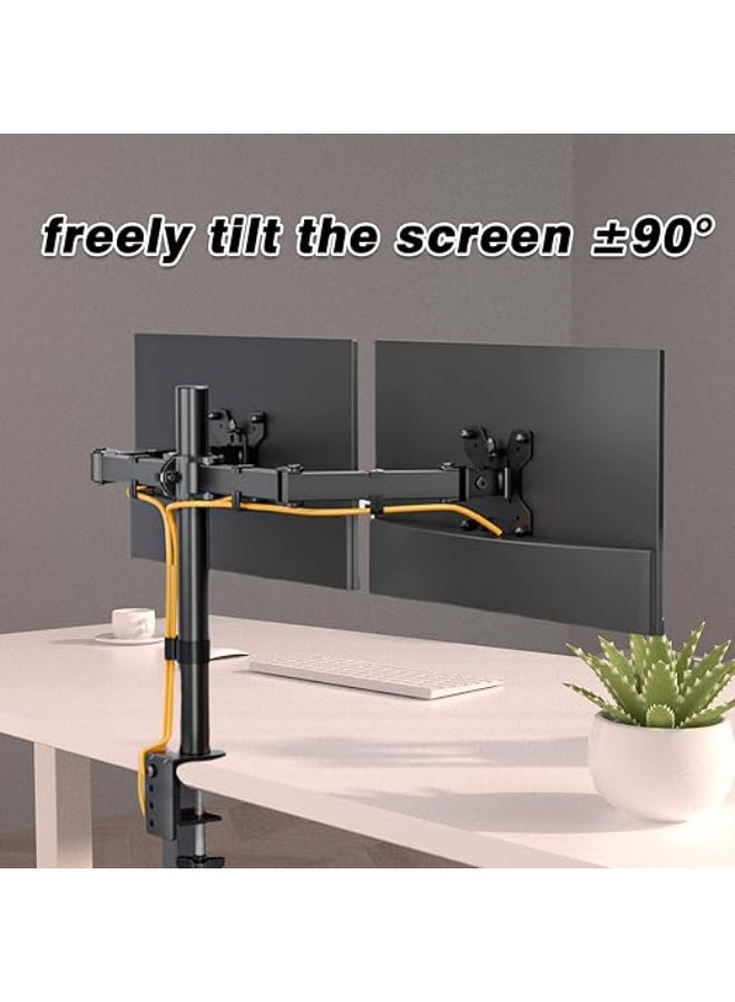 حامل شاشة بذراع مزدوج قابل للتعديل 43-81 سم – حمولة حتى 9 كجم، فيسا 100×100 ملم، دوران 360 درجة، أذرع معززة بطول 450 ملم - Image 3