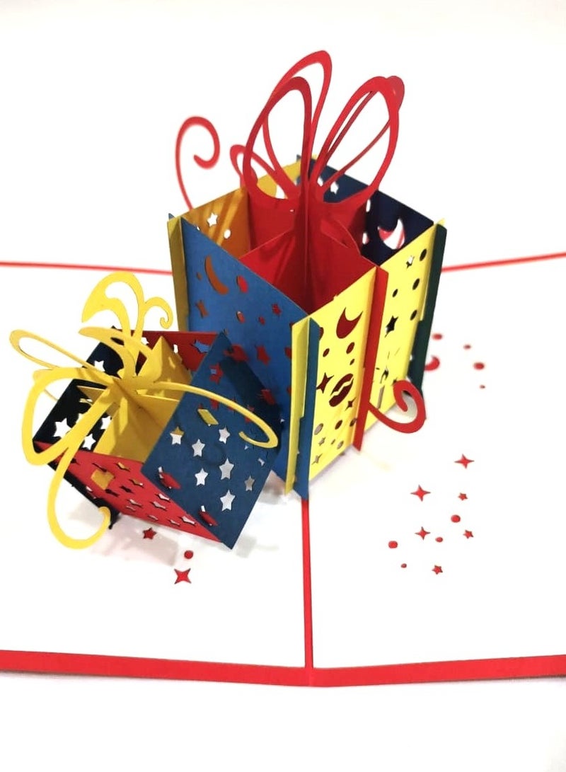 Birthday Gift Pop Up Card / 3D Greeting Cards 
