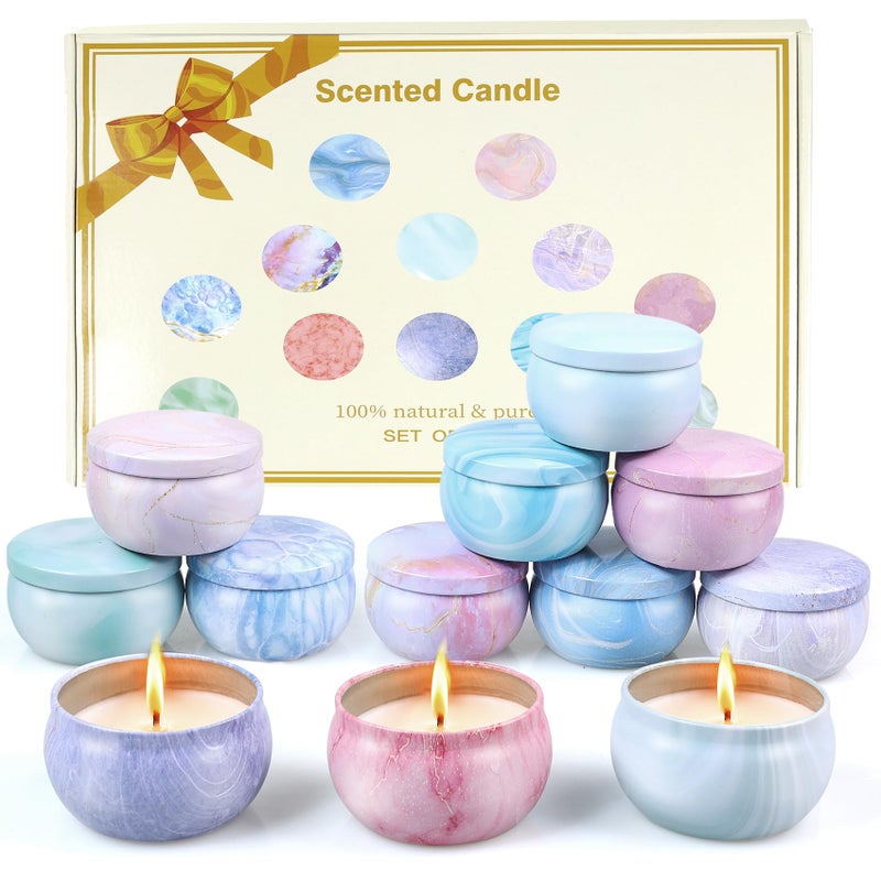 Jaytesen Gifts for Women,12 Pack Scented Candles Gift Set, 300 Hour Long Lasting Soy Wax Candles for Home Scented, Aromatherapy Candle, Ideal for Birthday, Christmas, Thank You Gifts, - Image 1