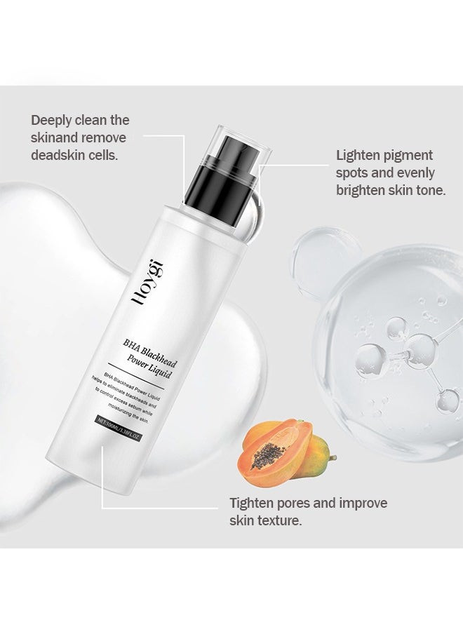 Hoygi - Bha Blackhead Power Liquid，Liquid Salicylic Acid Exfoliant, Salicylic Acid Toner for Face, Moisturizing Toner with Salicylic Acid for Exfoliation 100ml - Image 1