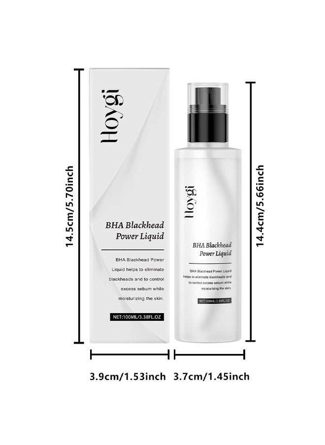 Hoygi - Bha Blackhead Power Liquid，Liquid Salicylic Acid Exfoliant, Salicylic Acid Toner for Face, Moisturizing Toner with Salicylic Acid for Exfoliation 100ml - Image 1
