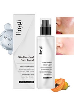 Bha Blackhead Power Liquid，Liquid Salicylic Acid Exfoliant, Salicylic Acid Toner for Face, Moisturizing Toner with Salicylic Acid for Exfoliation 100ml