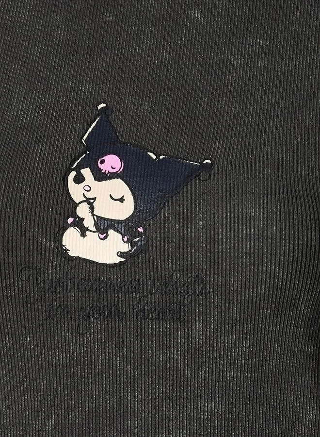 SP Characters T-shirt with Kuromi Print