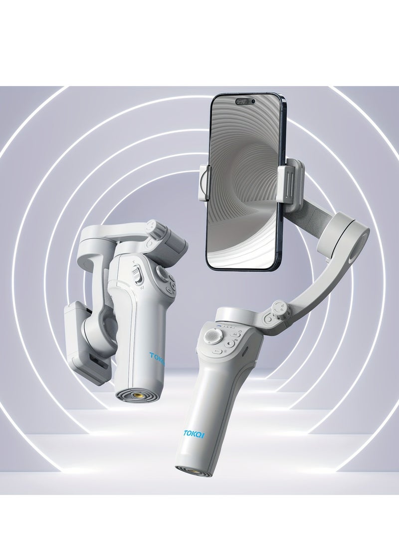 SelfieShow Three-axis PTZ Stabilizer, Gimbal Stabilizer, Intelligent Face Recognition Tracking, Compatible With iOS iPhone/Android Mobile Phone  - Image 3