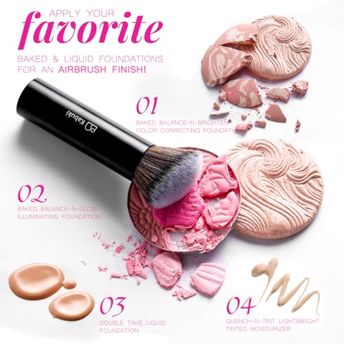 BS Mall Professional Makeup Brushes BSMALL With Travel Case Kabuki Brush Eyeshadow Brush Concealer Brush Blush Brush Bronzer Foundation Brush 20 Pcs Labeled Daily Use Versatile Occasions Gift Box - Image 3