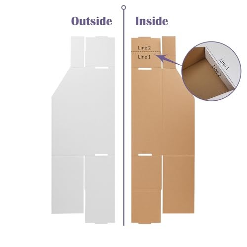EXYGLO Cardboard Boxes, Pack of 35 Corrugated Storage Bins 12x8x4.5 inch Pantry Organizer Bins for Shelves Garage Office Organization - Image 4