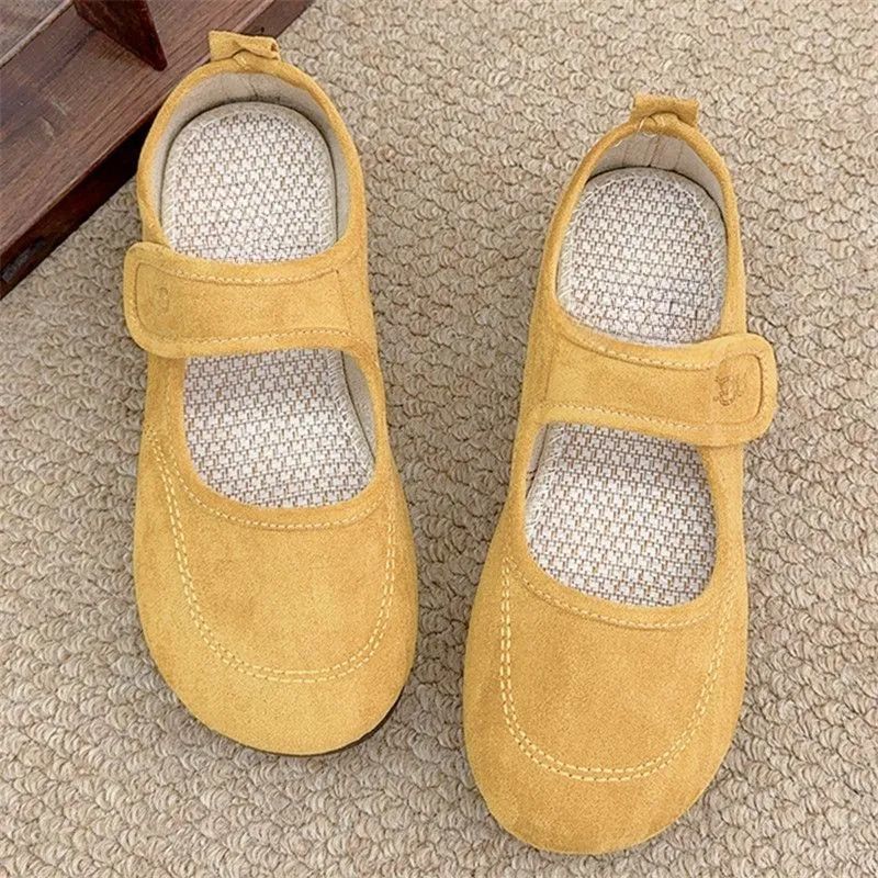Women's Casual Flat Loafer Shoes - Breathable, Velcro, Low Heel - Image 3