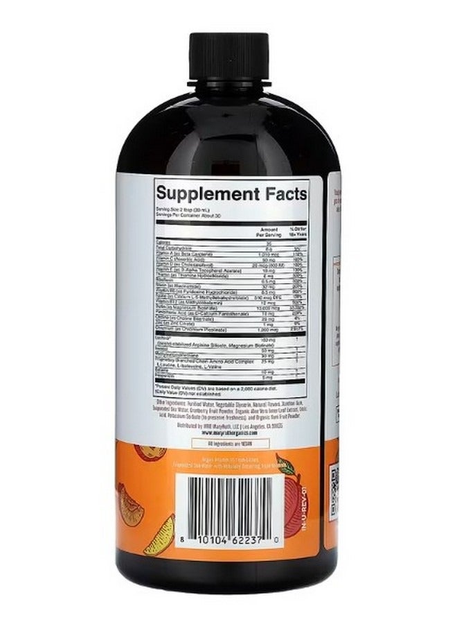MaryRuth's Liquid Morning Multivitamin  Hair Growth  Peach Mango 30 fl oz 887 ml - Image 2